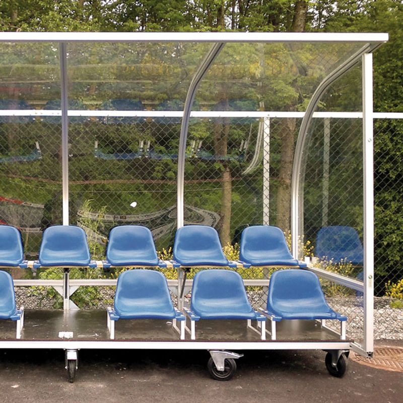 Innbytterbås 4 meter - dobbel seterad